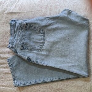 Old Navy Vintage 90s High Waisted Straight Leg‎ Light Wash Denim Jeans Size 12